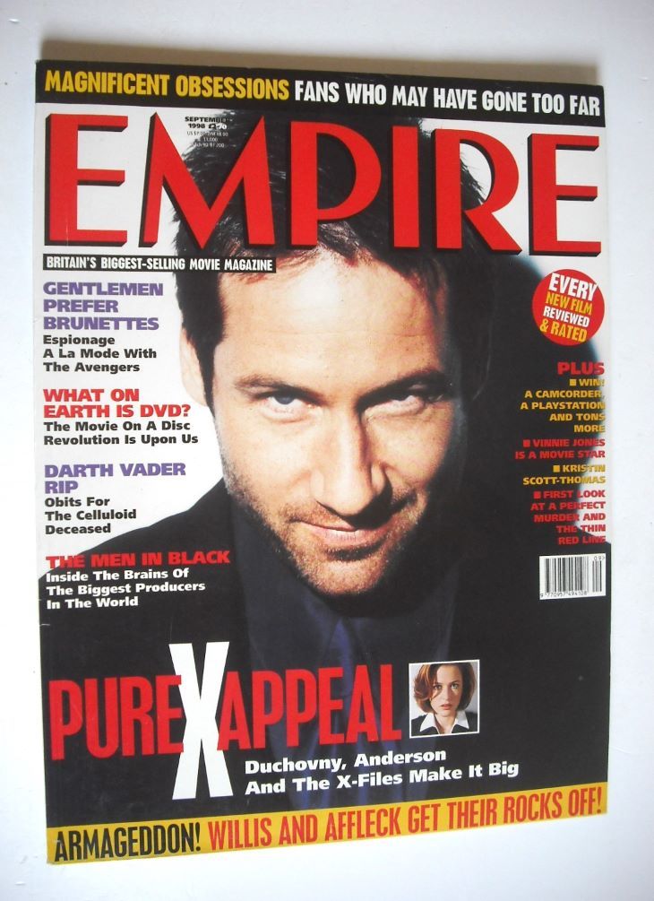 Empire magazine - David Duchovny cover (September 1998 - Issue 111)