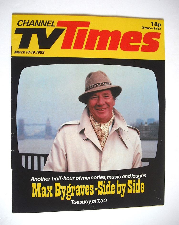 Channel TV Times magazine - 13-19 March 1982 - Max Bygraves cover