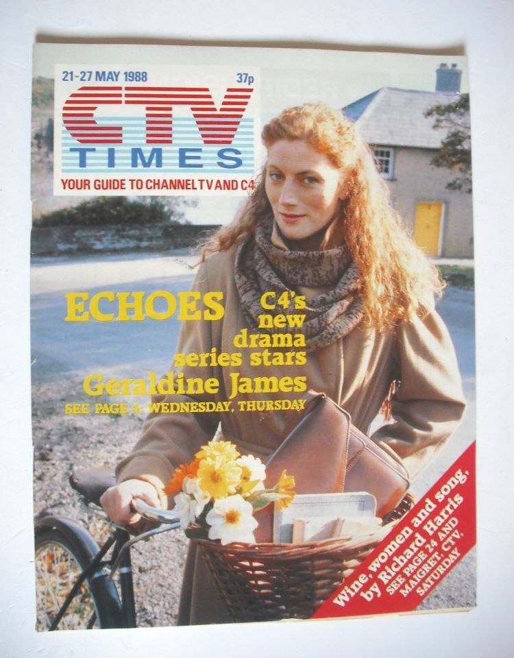 CTV Times magazine - 21-27 May 1988 - Geraldine James cover