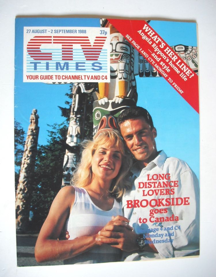 CTV Times magazine - 27 August - 2 September 1988 - Steven Pinner and Jennifer Calvert cover
