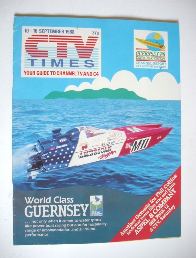 CTV Times magazine - 10-16 September 1988 - Power Boat Racing cover