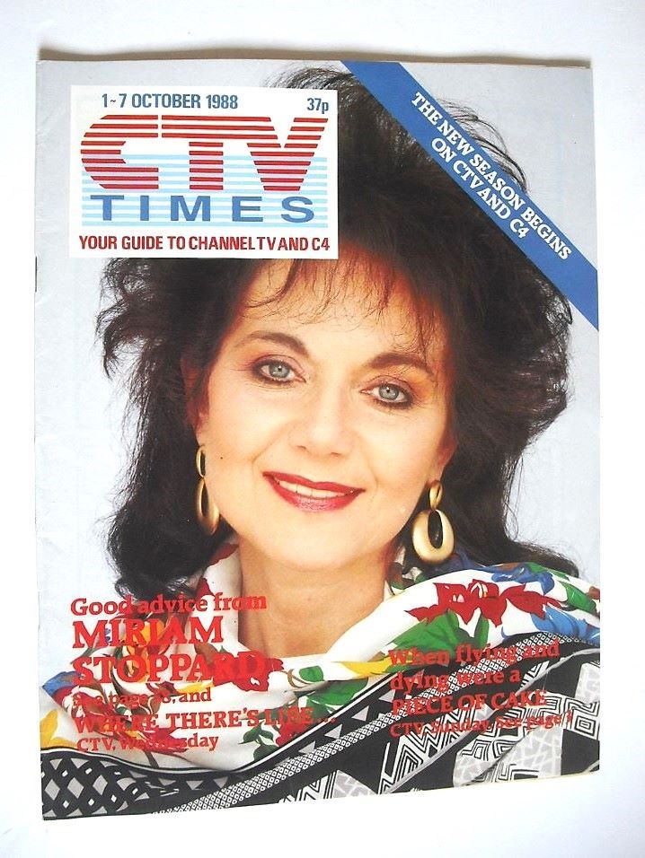 CTV Times magazine - 1-7 October 1988 - Miriam Stoppard cover