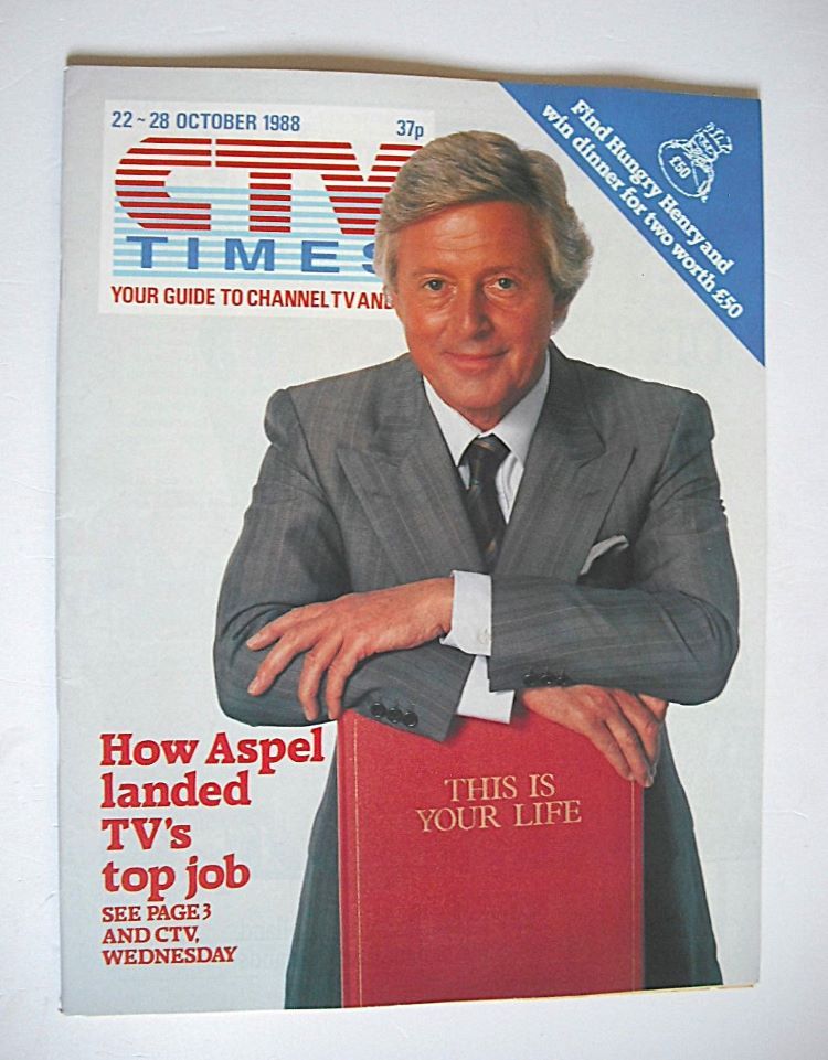 CTV Times magazine - 22-28 October 1988 - Michael Aspel cover