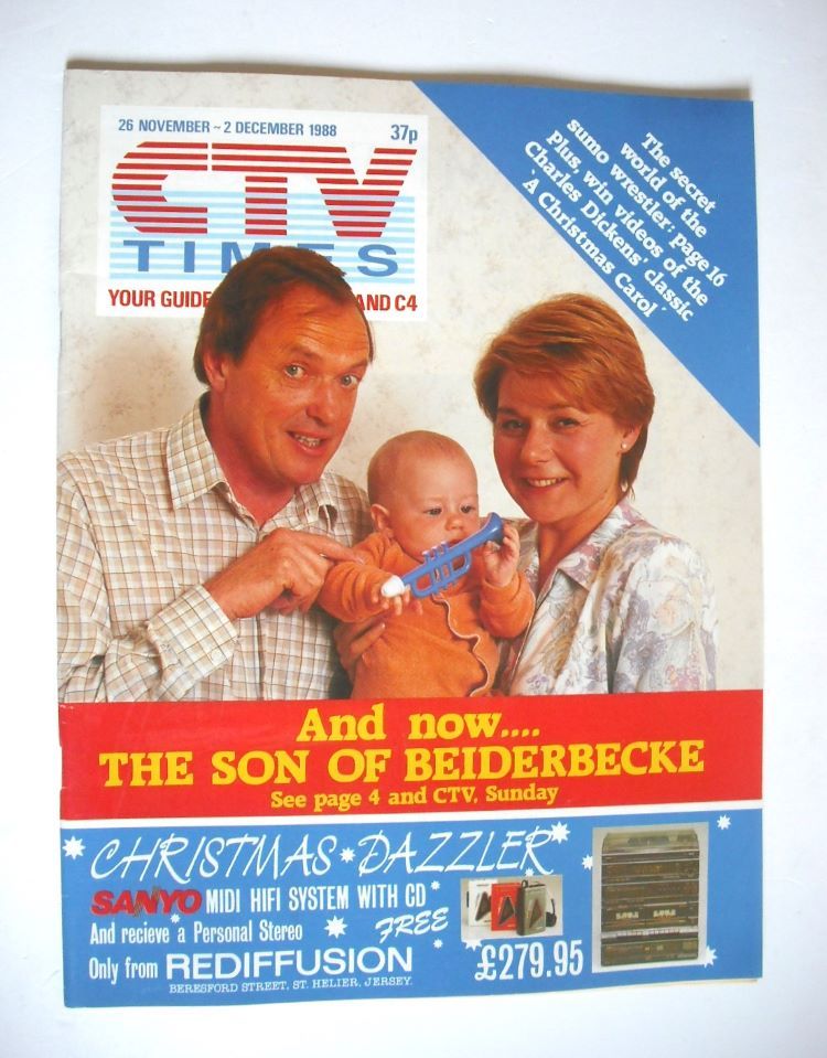 CTV Times magazine - 26 November - 2 December 1988 - James Bolam and Barbara Flynn cover