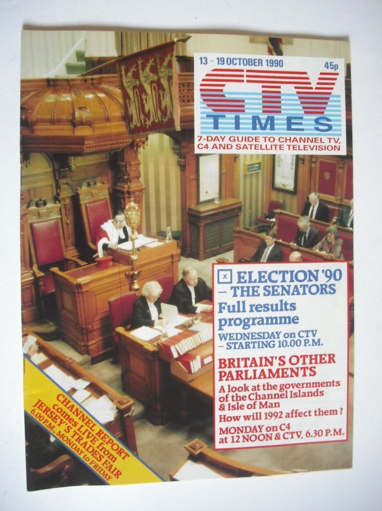 CTV Times magazine - 13-19 October 1990 - Election '90 cover