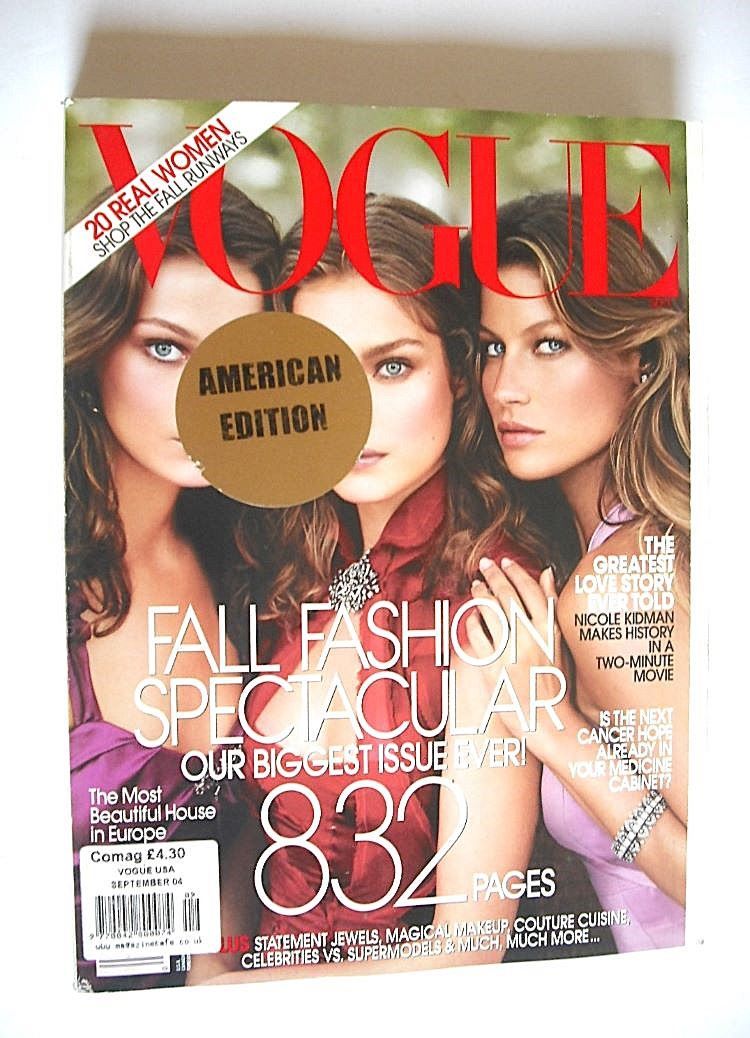 US Vogue magazine - September 2004 - Fashion Spectacular cover