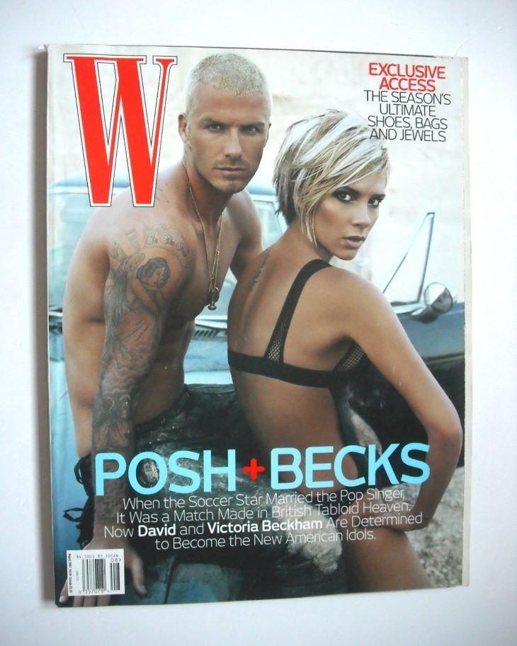 <!--2007-08-->W magazine - August 2007 - David and Victoria Beckham cover
