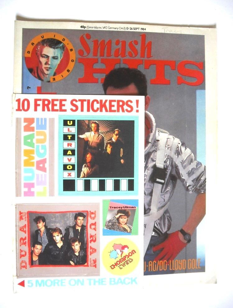 Smash Hits magazine - Adam Ant cover (13-26 September 1984)