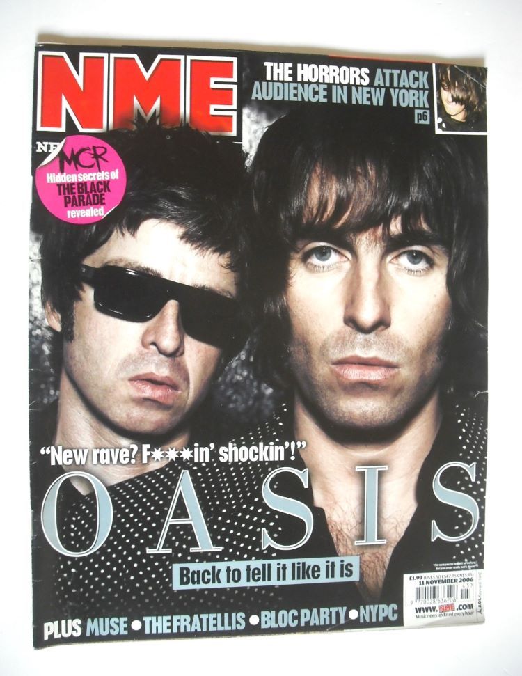 <!--2006-11-11-->NME magazine - Oasis cover (11 November 2006)