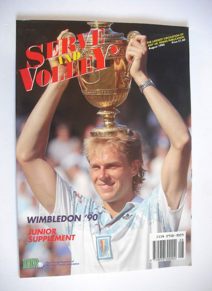 Serve and Volley magazine - August 1990 - Stefan Edberg cover