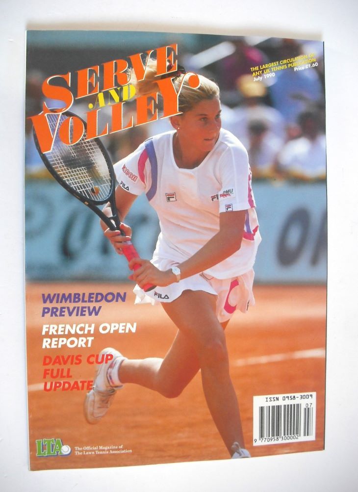 Serve and Volley magazine - July 1990 - Monica Seles cover