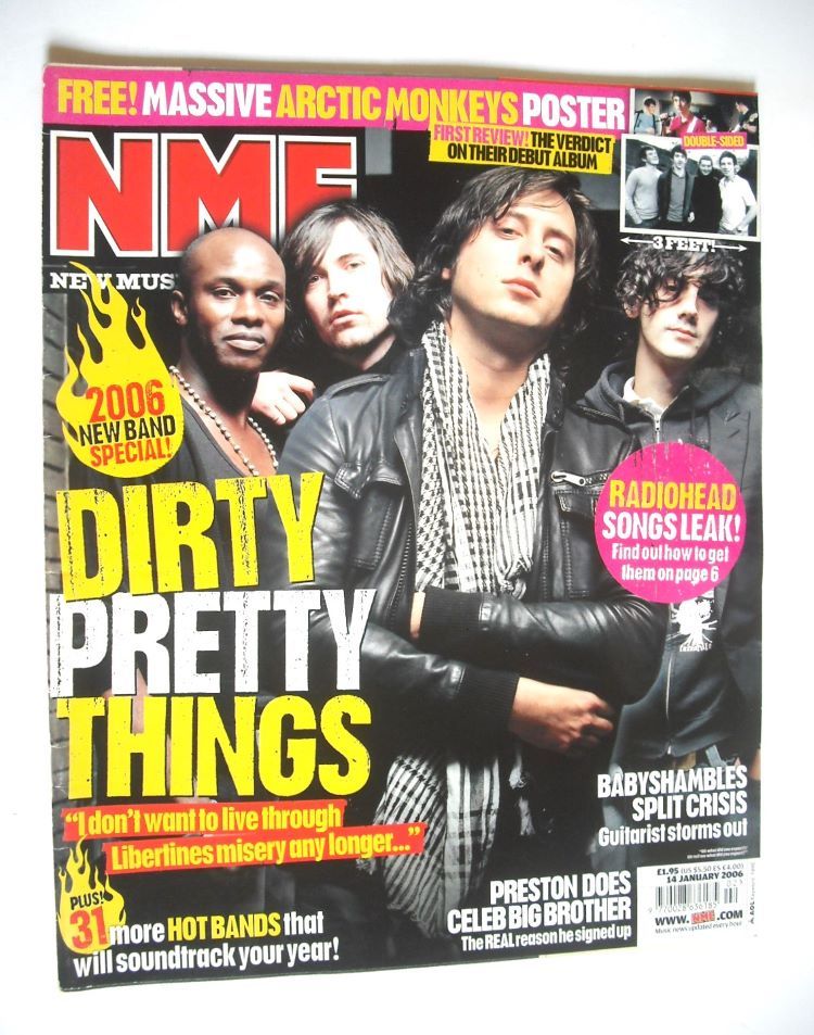 NME magazine - Dirty Pretty Things cover (14 January 2006)