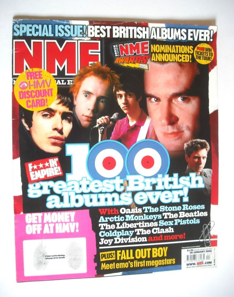 NME magazine - 100 Greatest British Albums Ever cover (28 January 2006)