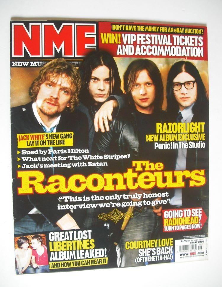 NME magazine - The Raconteurs cover (6 May 2006)