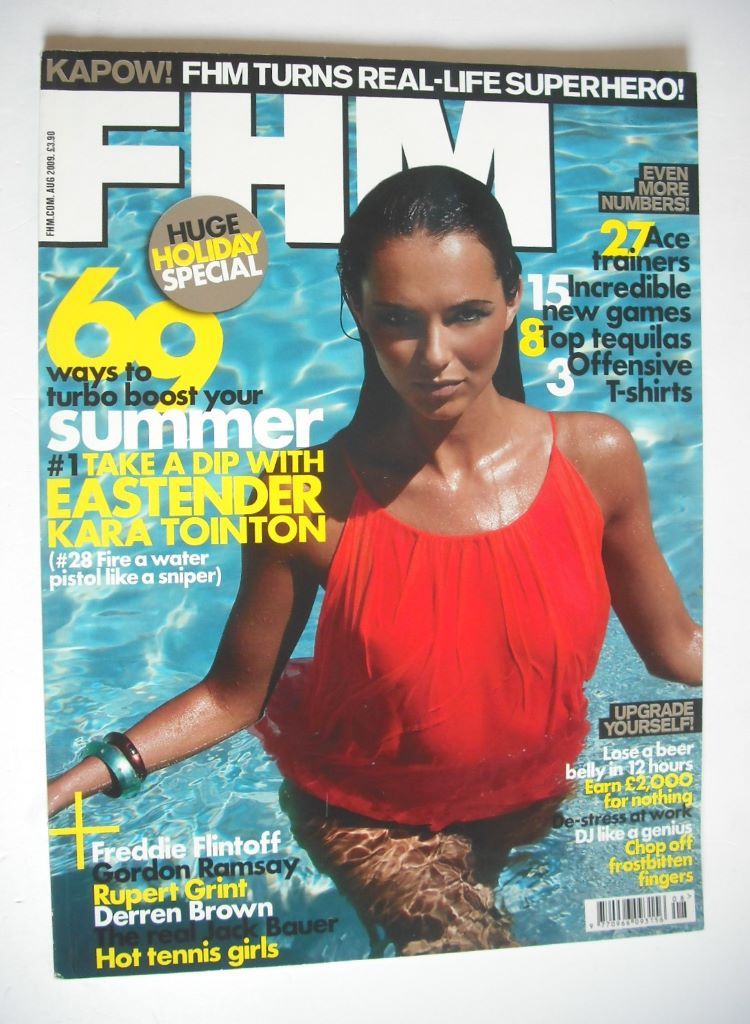 FHM magazine - Kara Tointon cover (August 2009)