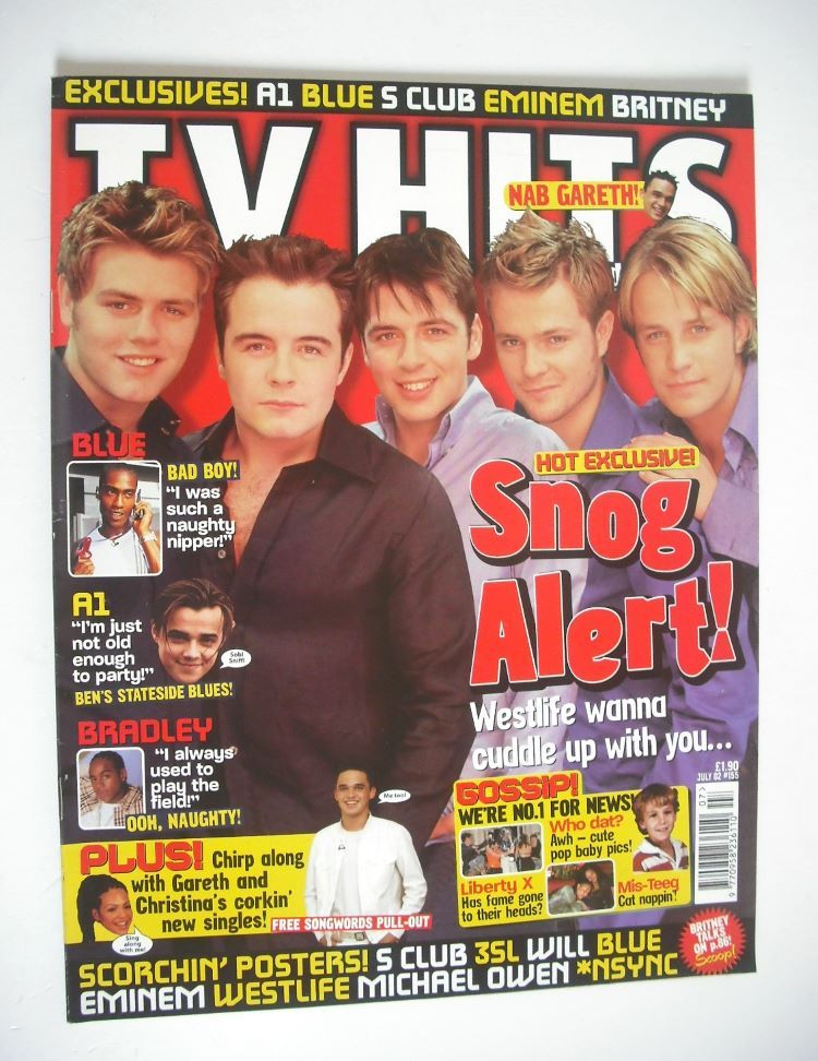 TV Hits magazine - July 2002 - Westlife cover