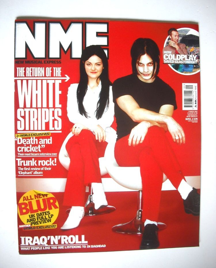 NME magazine - The White Stripes cover (1 March 2003)