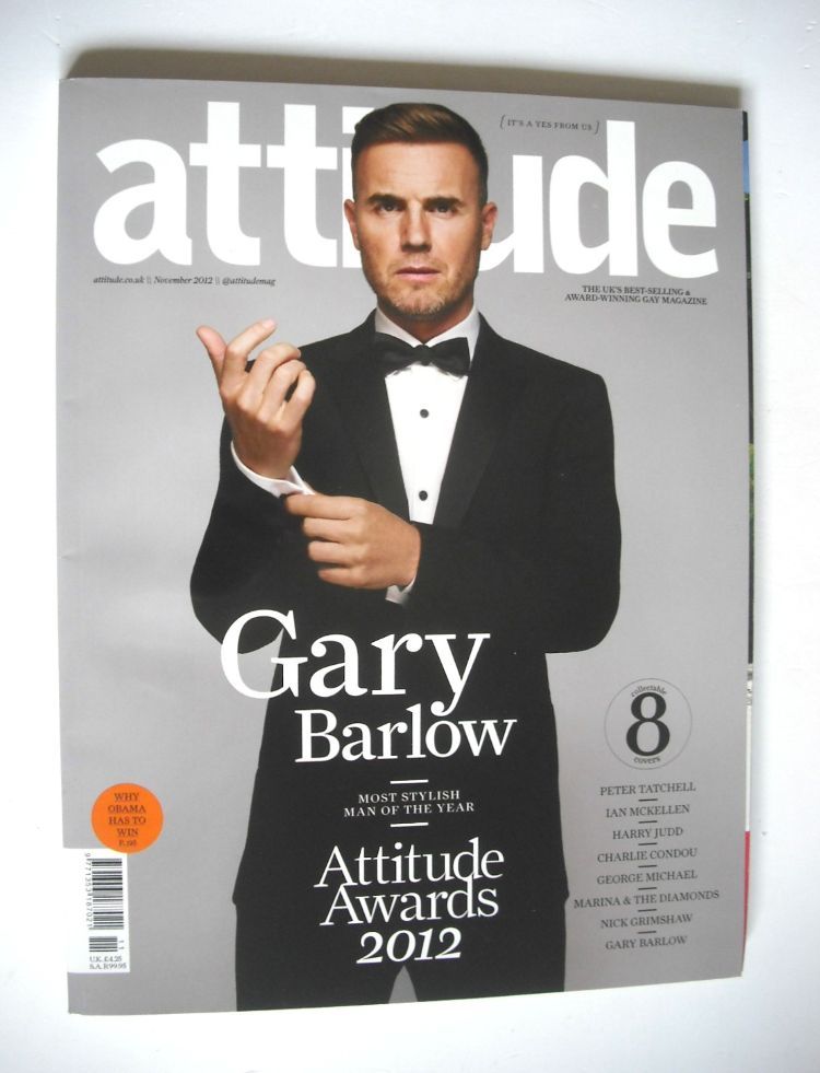 Attitude magazine - Gary Barlow cover (November 2012 - Issue 224)