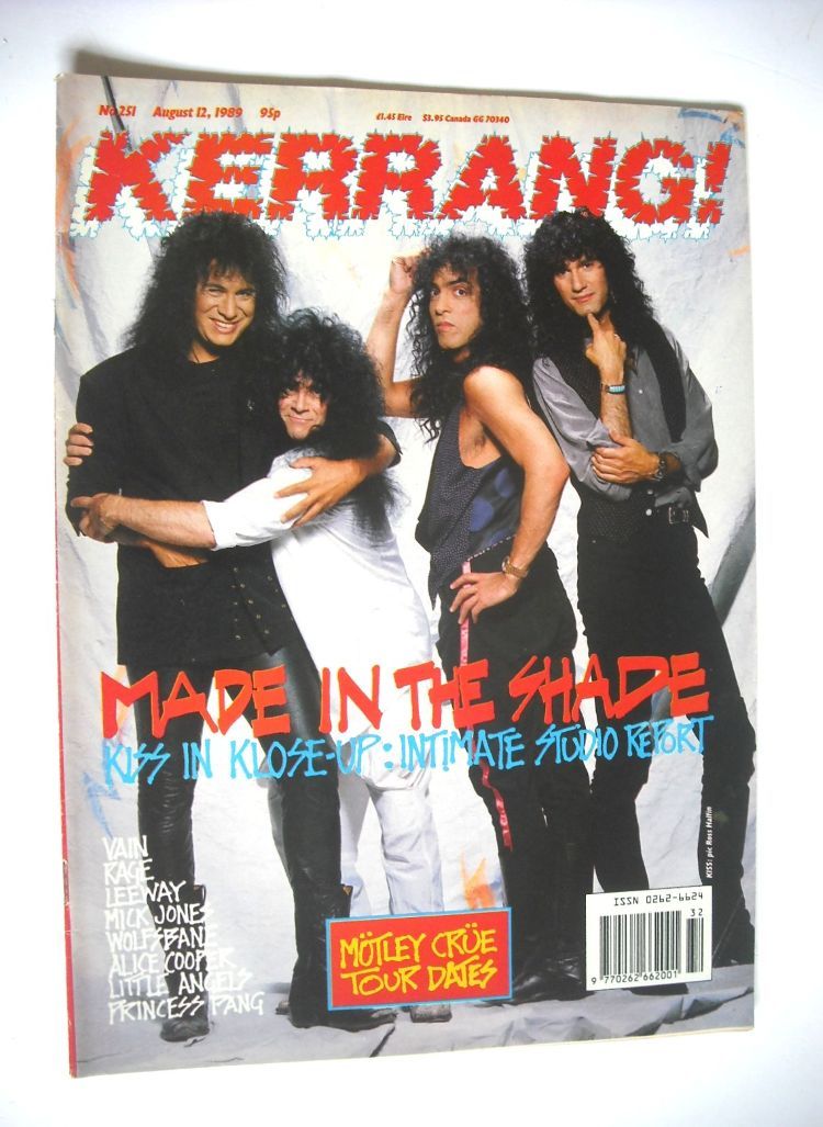 Kerrang magazine - Kiss cover (12 August 1989 - Issue 251)