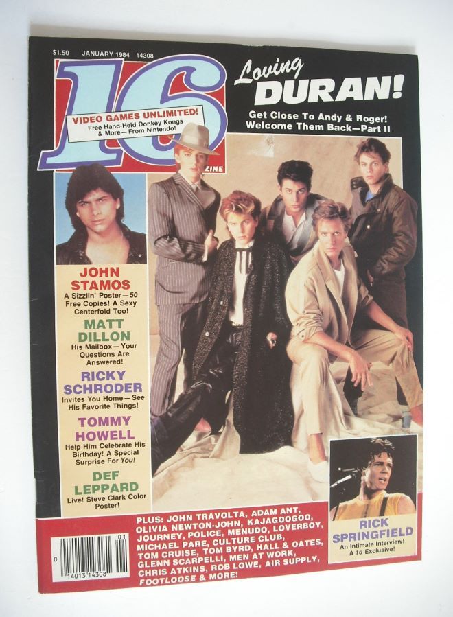 16 magazine (January 1984 - Duran Duran cover)