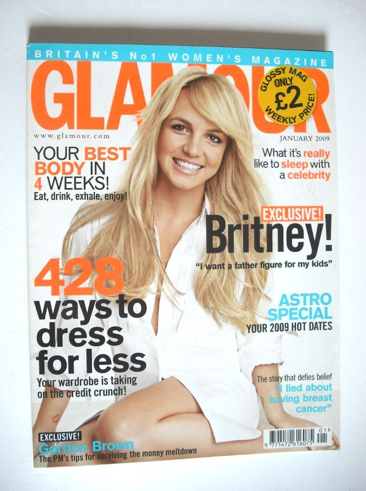 Glamour magazine - Britney Spears cover (January 2009)
