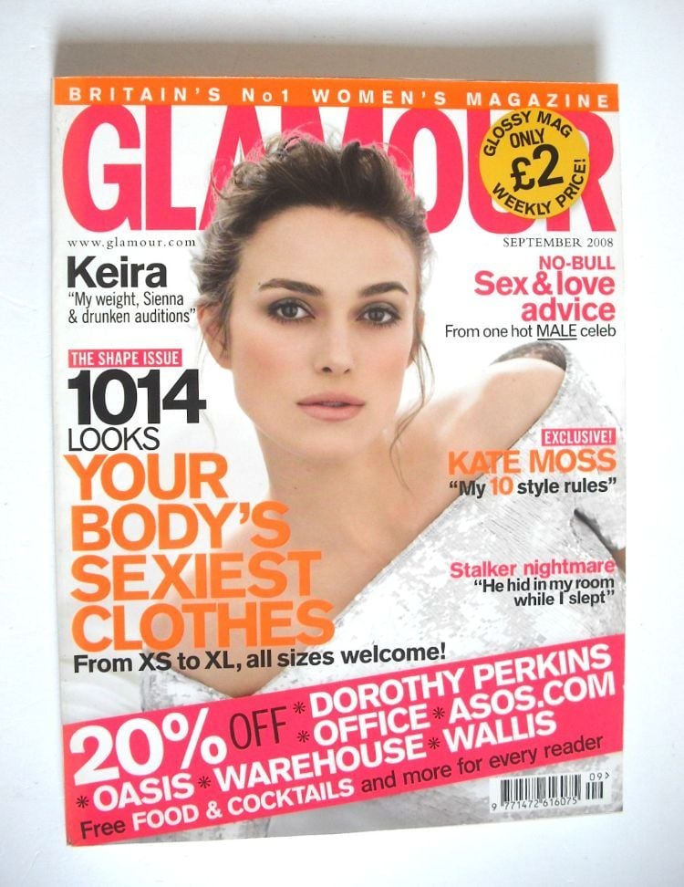 Glamour magazine - Keira Knightley cover (September 2008)