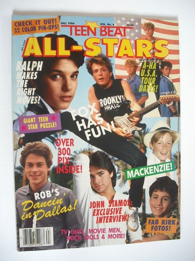 Teen Beat All-Stars magazine (Fall 1986, Vol No. 4)