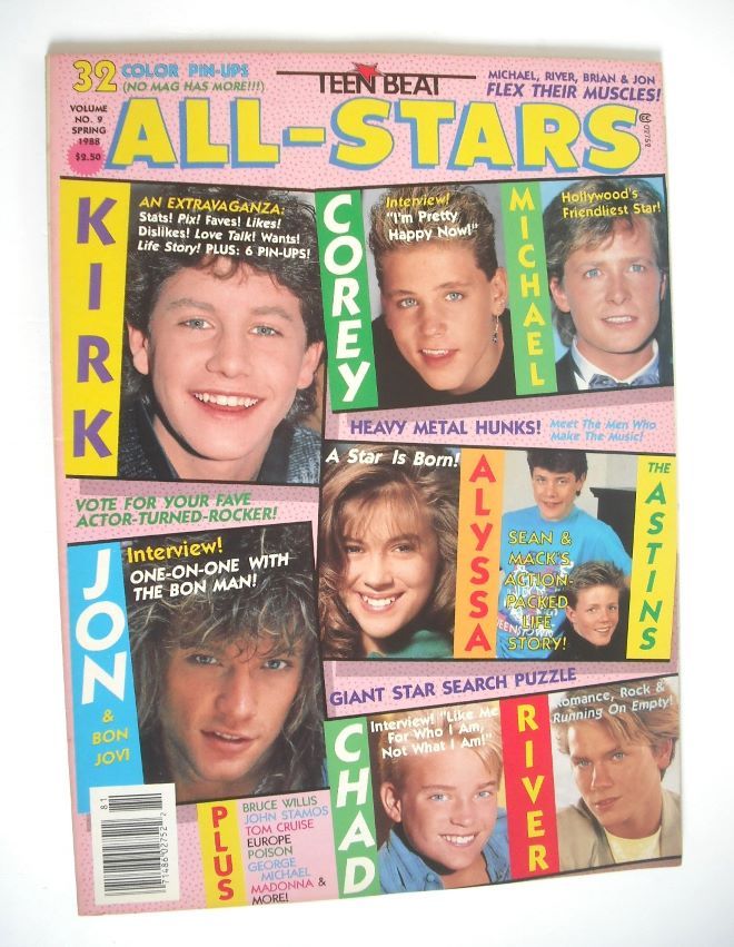 Teen Beat All-Stars magazine (Spring 1988, Vol No. 9)