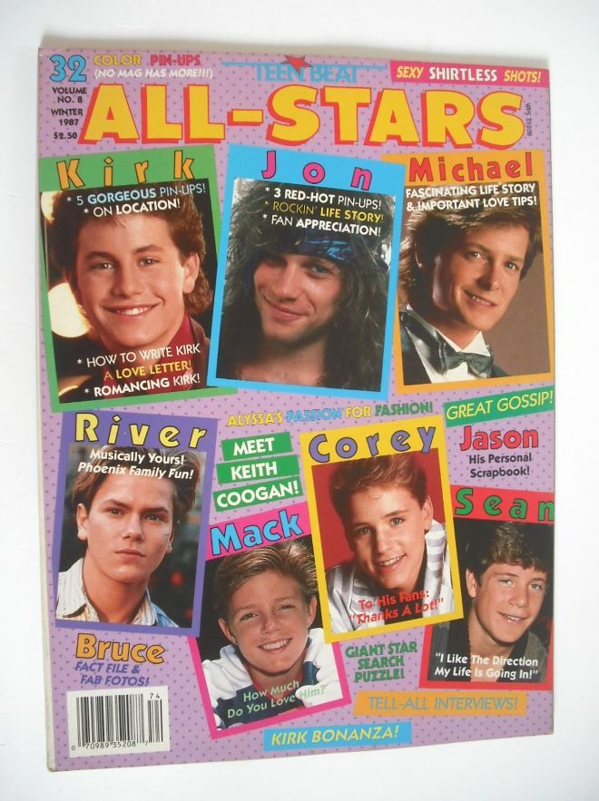 Teen Beat All-Stars magazine (Winter 1987, Vol No. 8)