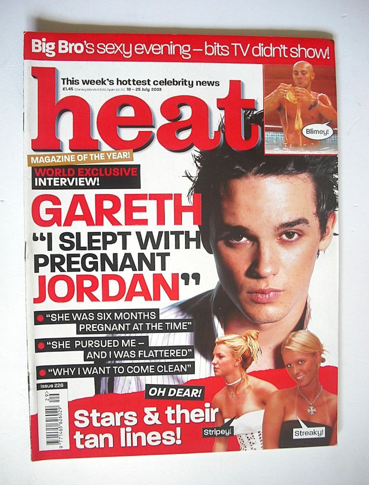 Heat magazine - Gareth Gates cover (19-25 July 2003 - Issue 228)