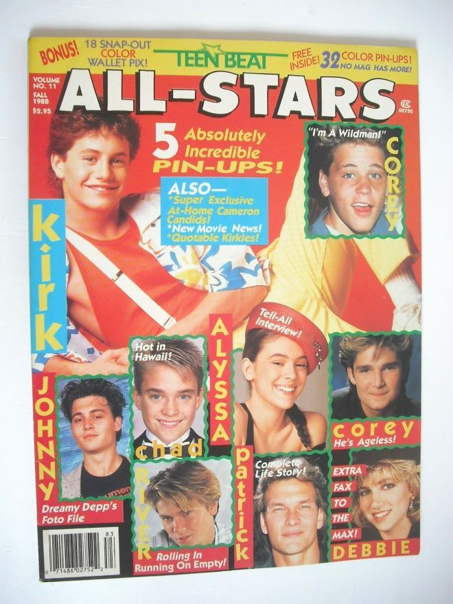 Teen Beat All-Stars magazine (Fall 1988, Vol No. 11)