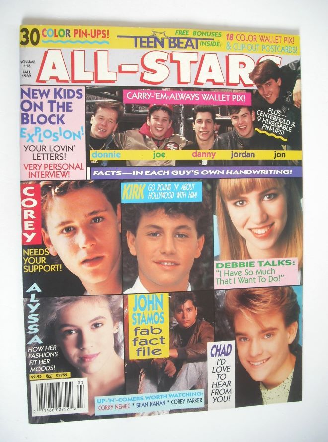 Teen Beat All-Stars magazine (Fall 1989, Vol No. 16)