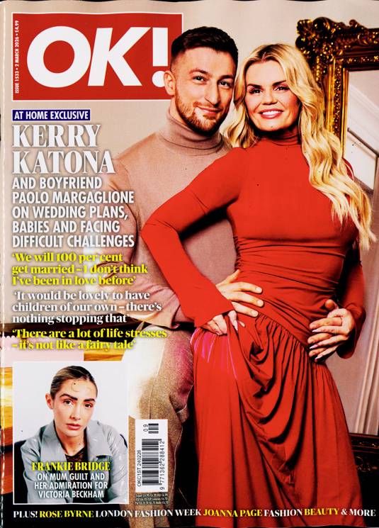 OK! magazine - Kerry Katona and Paolo Margaglione cover (2 March 2026 - Issue 1533)