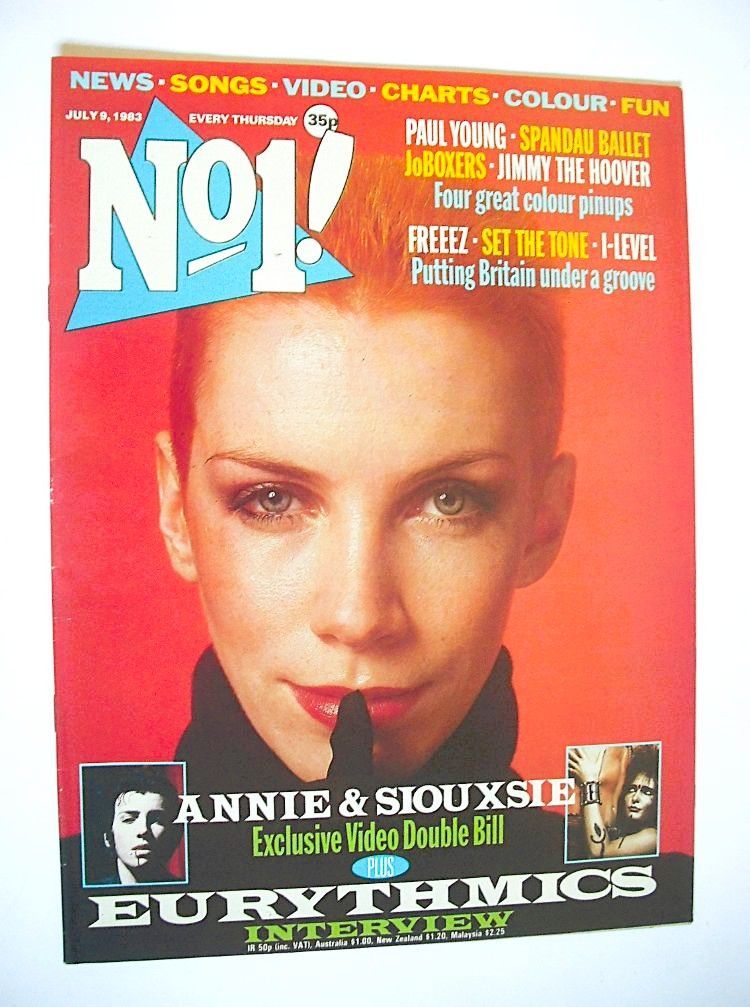 No 1 magazine - Annie Lennox cover (9 July 1983)