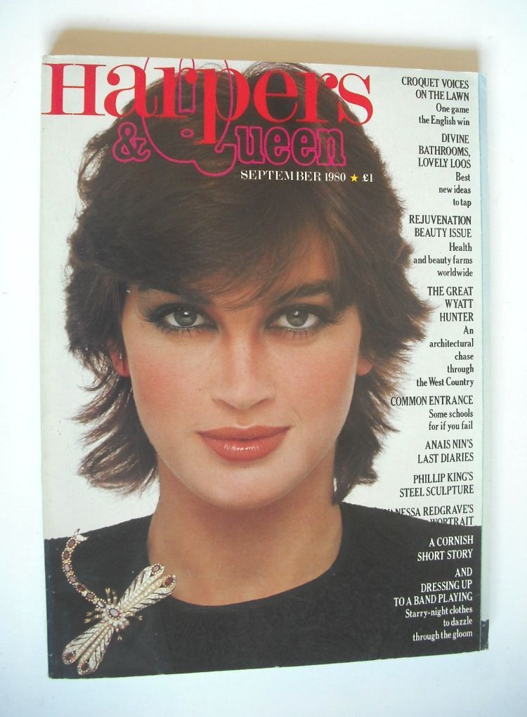 British Harpers & Queen magazine - September 1980 - Amanda Pays cover
