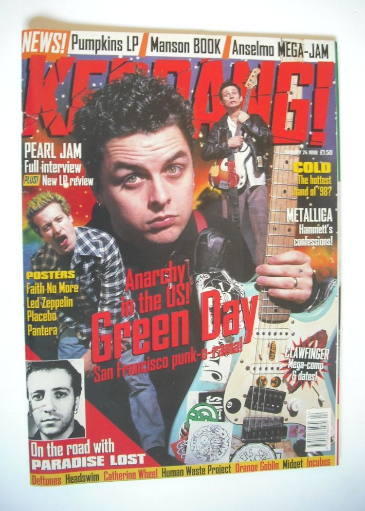 Kerrang magazine - Green Day cover (24 January 1998 - Issue 683)