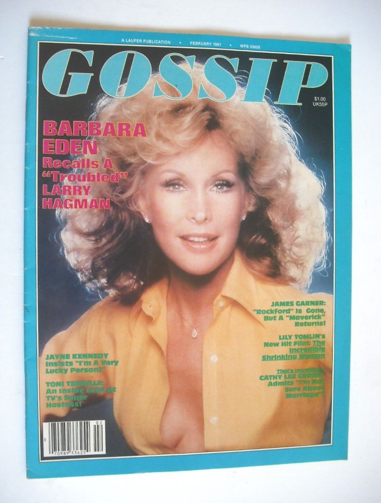 Rona Barrett's Gossip magazine - Barbara Eden cover (February 1981)