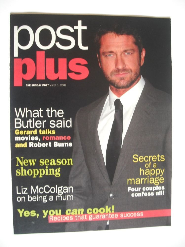 <!--2009-03-01-->Post Plus magazine - Gerard Butler cover (1 March 2009)