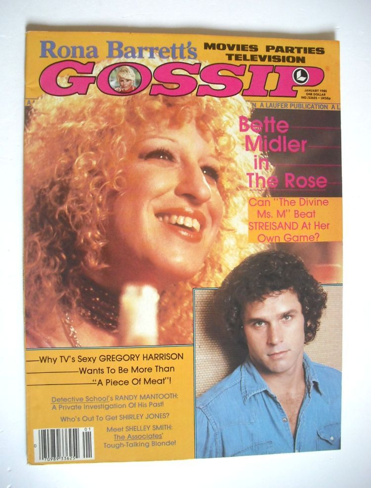 Rona Barrett's Gossip magazine - Bette Midler cover (January 1980)