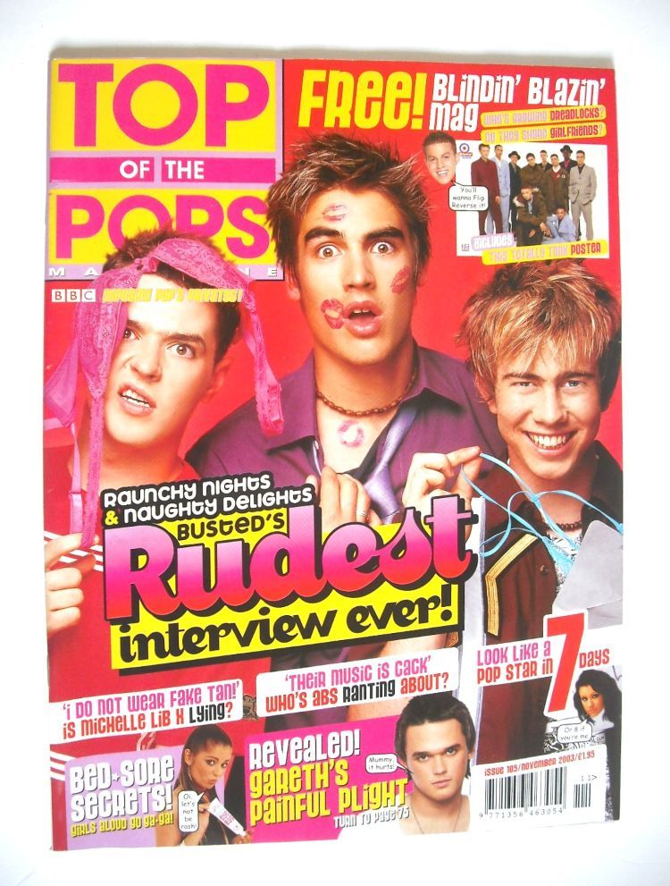 <!--2003-11-->Top Of The Pops magazine - Busted cover (November 2003)