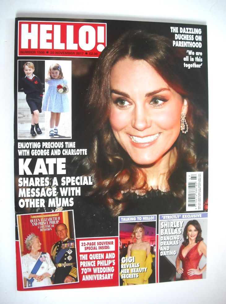 Hello! magazine - Kate Middleton cover (20 November 2017 - Issue 1508)