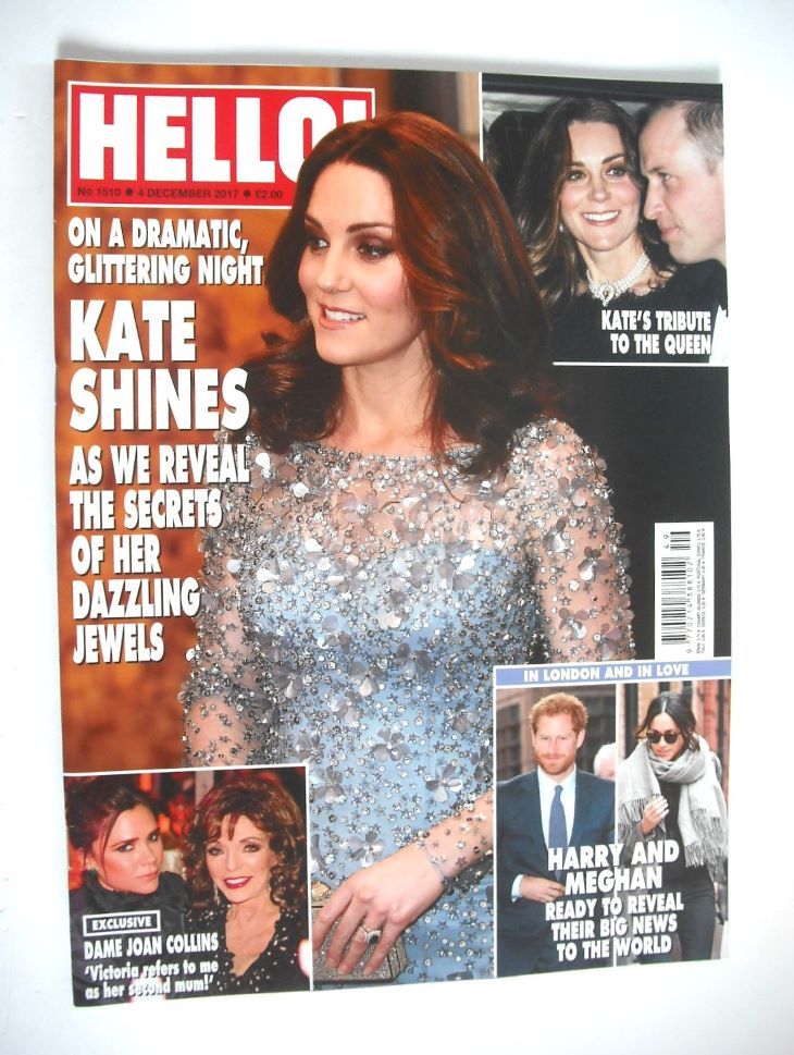 Hello! magazine - Kate Middleton cover (4 December 2017 - Issue 1510)