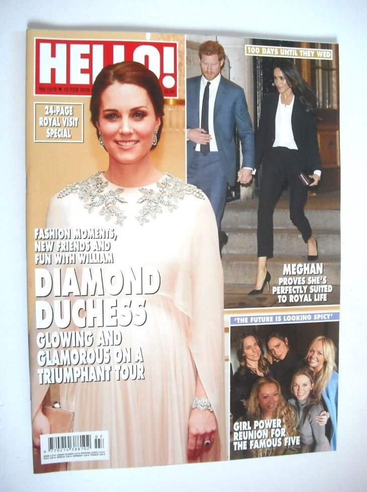 Hello! magazine - Kate Middleton cover (12 February 2018 - Issue 1519)