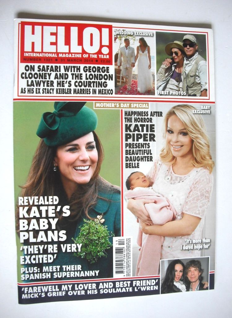 Hello! magazine - The Duchess of Cambridge cover (31 March 2014 - Issue 1321)
