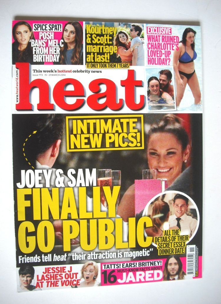<!--2014-03-15-->Heat magazine - Joey Essex and Sam Faiers cover (15-21 Mar