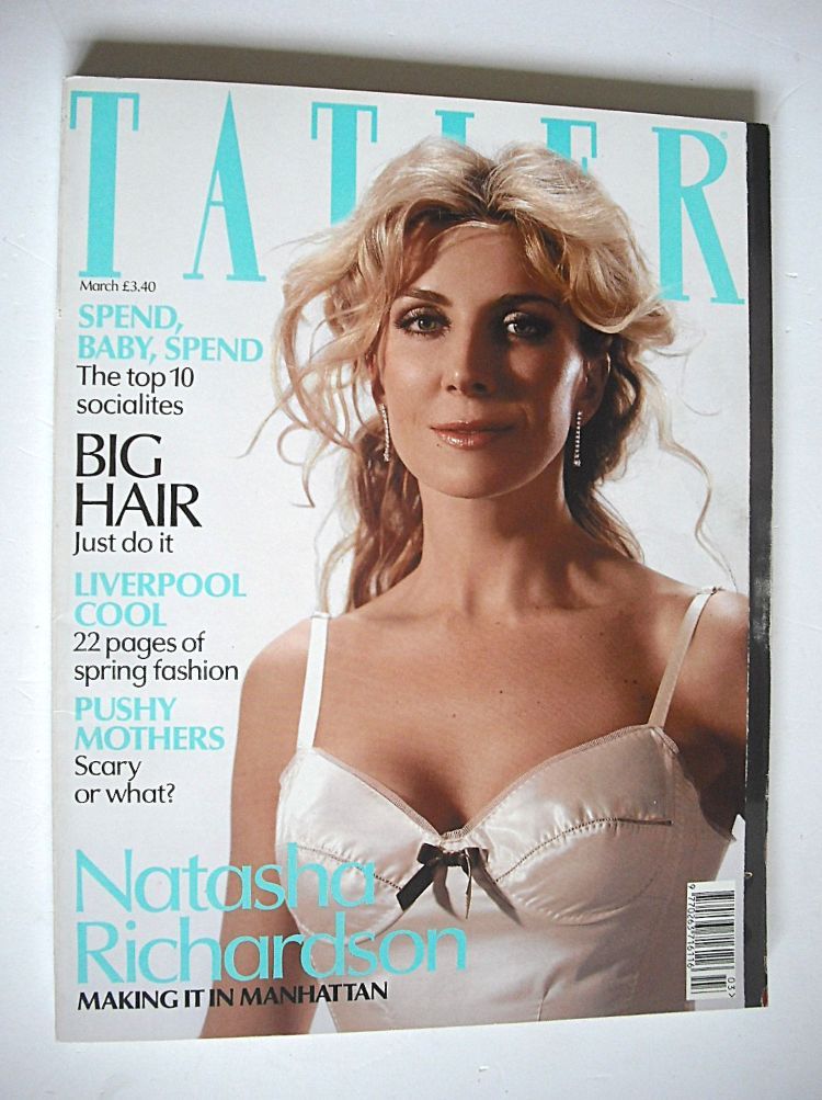 <!--2003-03-->Tatler magazine - March 2003 - Natasha Richardson cover