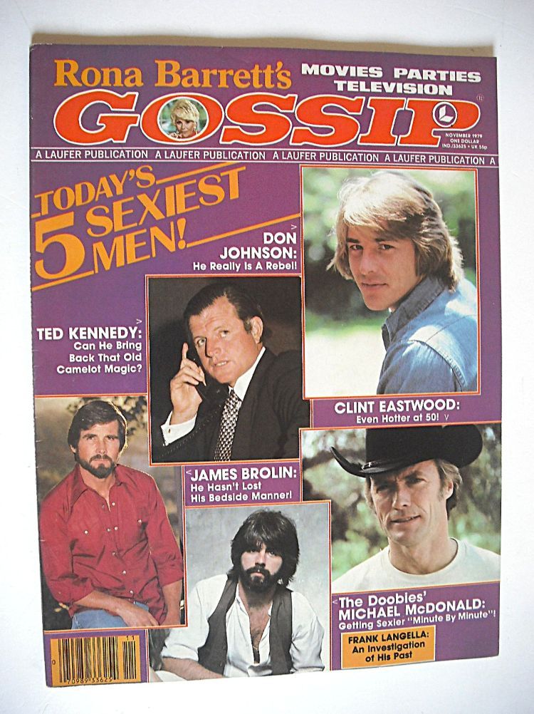 Rona Barrett's Gossip magazine - Today's 5 Sexiest Men cover (November 1979)