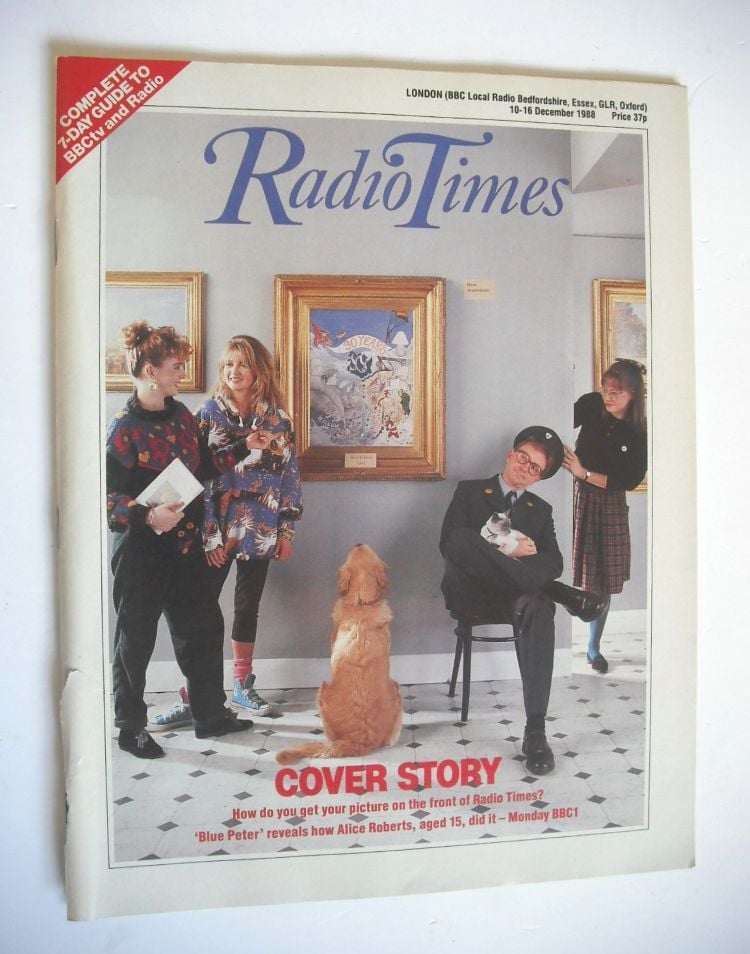 Radio Times magazine - Blue Peter cover (10-16 December 1988)