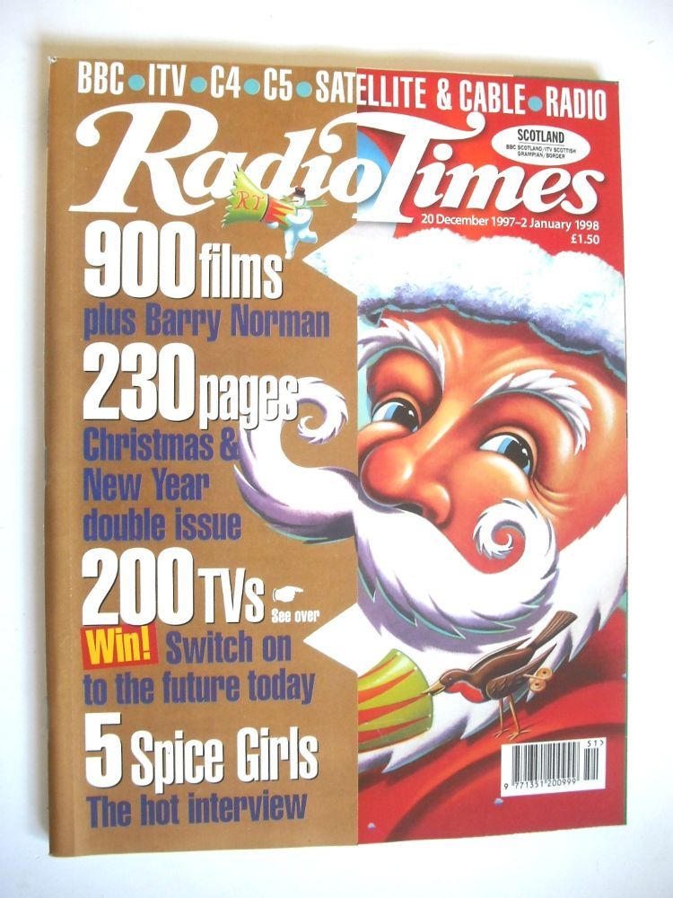 Radio Times magazine - Christmas/New Year cover (20 December 1997 - 2 January 1998, Scotland Ed.)