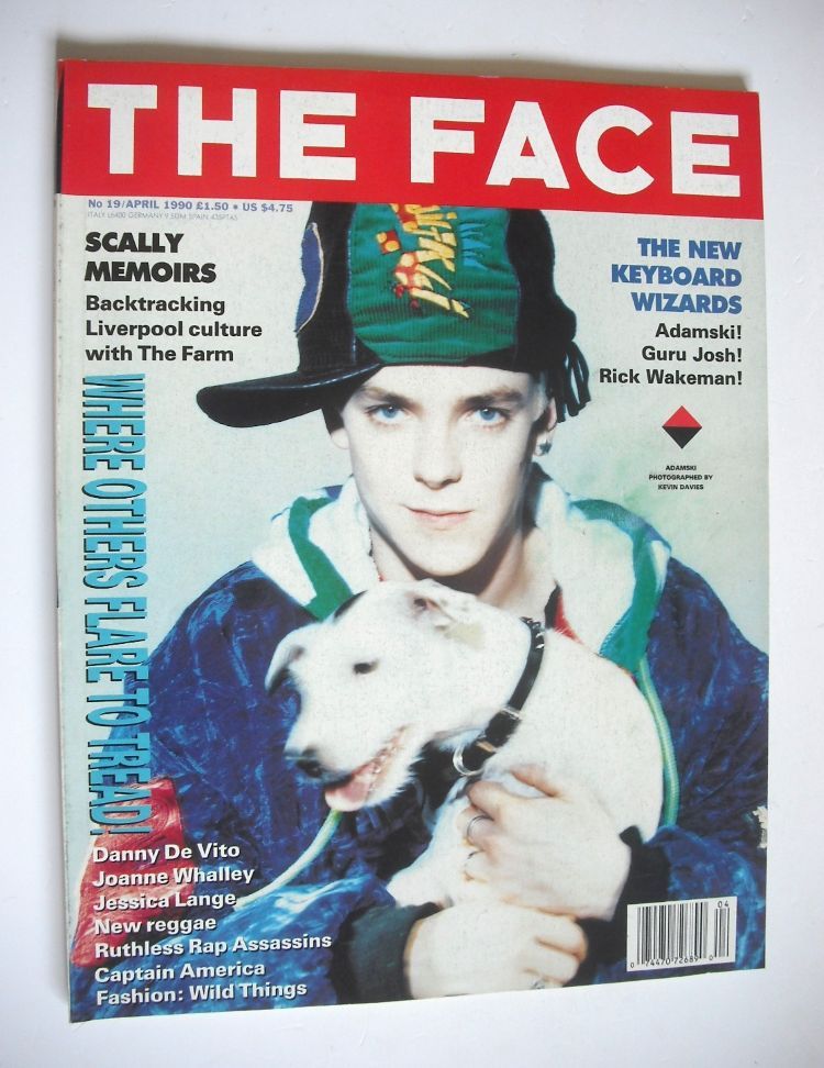 The Face magazine - Adamski cover (April 1990 - Volume 2 No. 19)